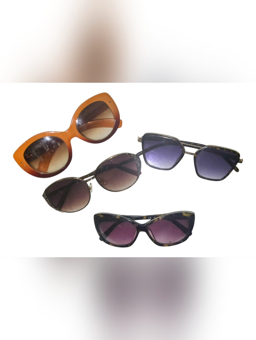 **BULK LISTING TOTAL OF 4*Nine West Women’s Sunglasses - Orange, Black, Tortoise